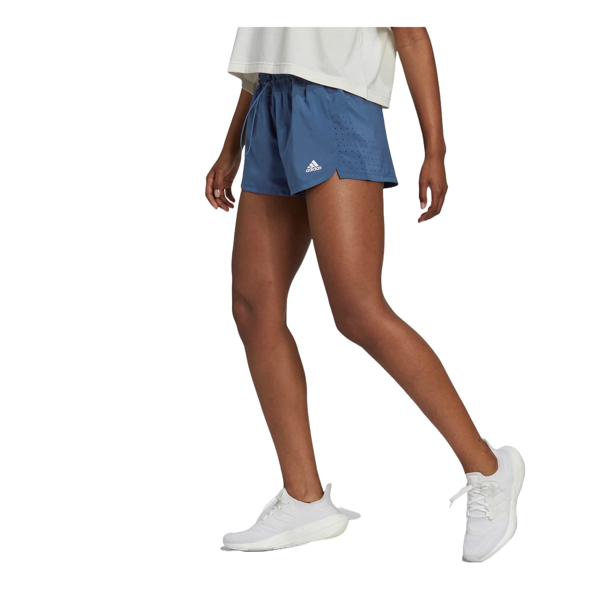 (WMNS) adidas Perforated Pacer Shorts Asia Sizing 'Blue' HM4511