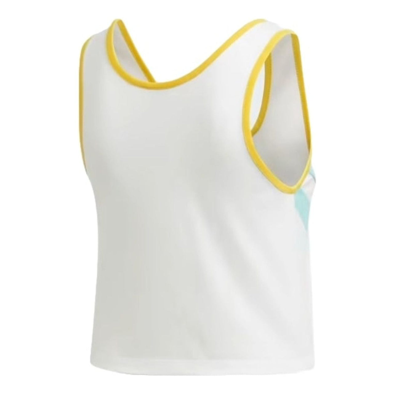 (WMNS) adidas Cropped Tank Top Asia Sizing 'White Teal' FN2910