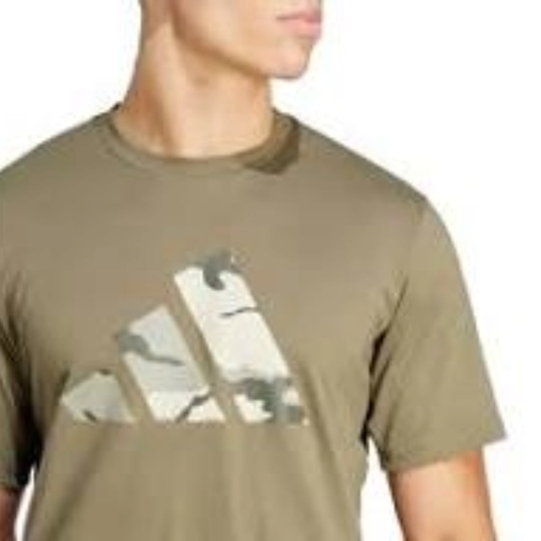adidas Train Essentials Seasonal Brand Love Camo T-Shirt Asia Sizing 'Green' IM7452