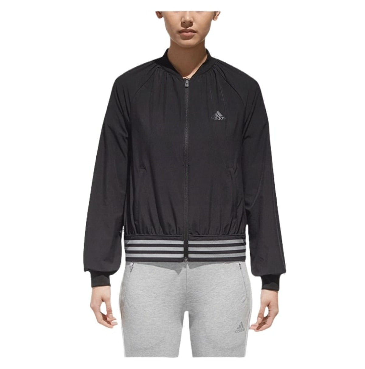 (WMNS) adidas Thin Woven Jacket Asia Sizing 'Black' DM5312