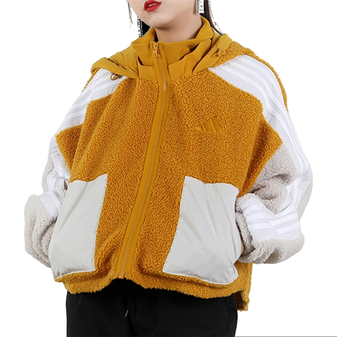 (WMNS) adidas Urban BOA Short Knitted Jacket Asia Sizing 'White Tan' GM1425