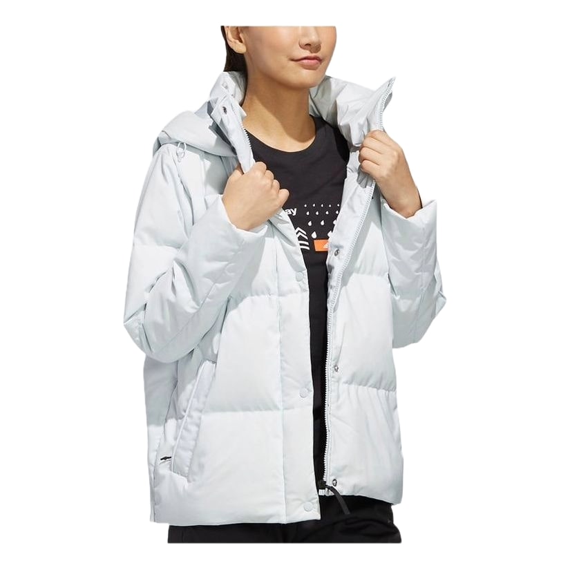 (WMNS) adidas Down Jacket Asia Sizing 'Blue' EH3983