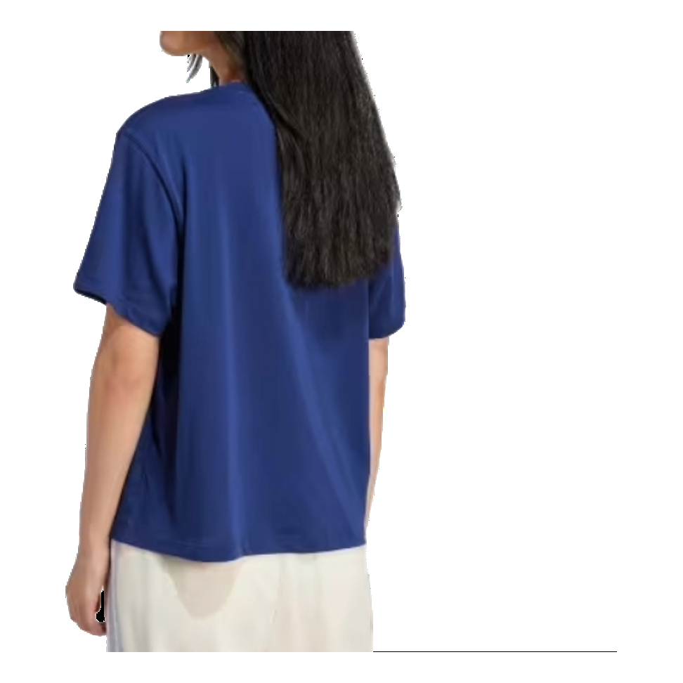 (WMNS) adidas Adicolor Trefoil Boxy T-Shirt Asia Sizing 'Navy White' IN8440