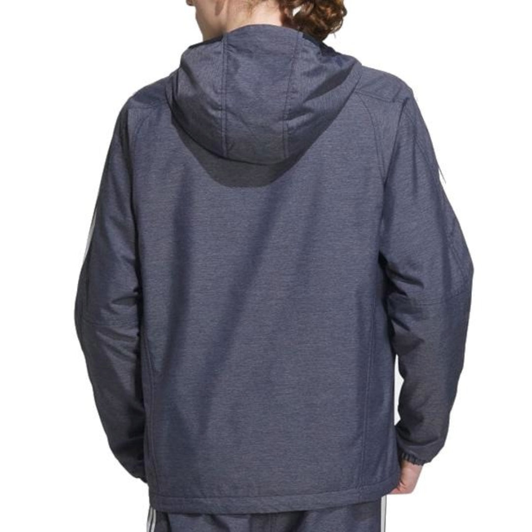 adidas 24/7 Regular Fit Wind.RDY Denim Woven Regular Hooded Windbreaker Jacket 'Grey White' IK7324
