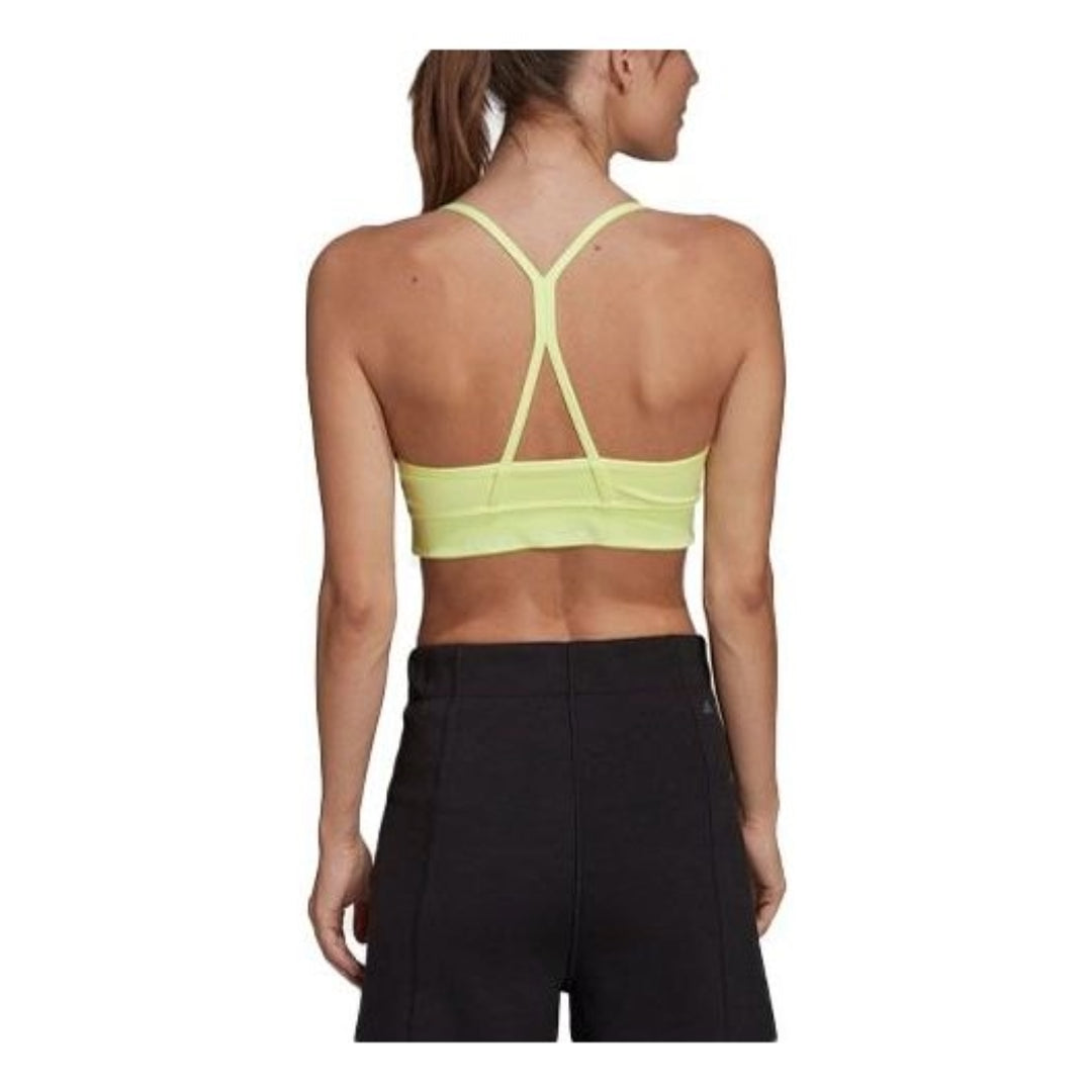 (WMNS) adidas x Karlie Kloss Light-Support Bra Asia Sizing 'Yellow' HC1438