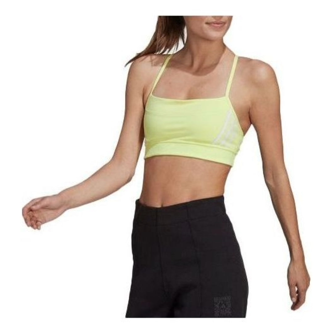 (WMNS) adidas x Karlie Kloss Light-Support Bra Asia Sizing 'Yellow' HC1438