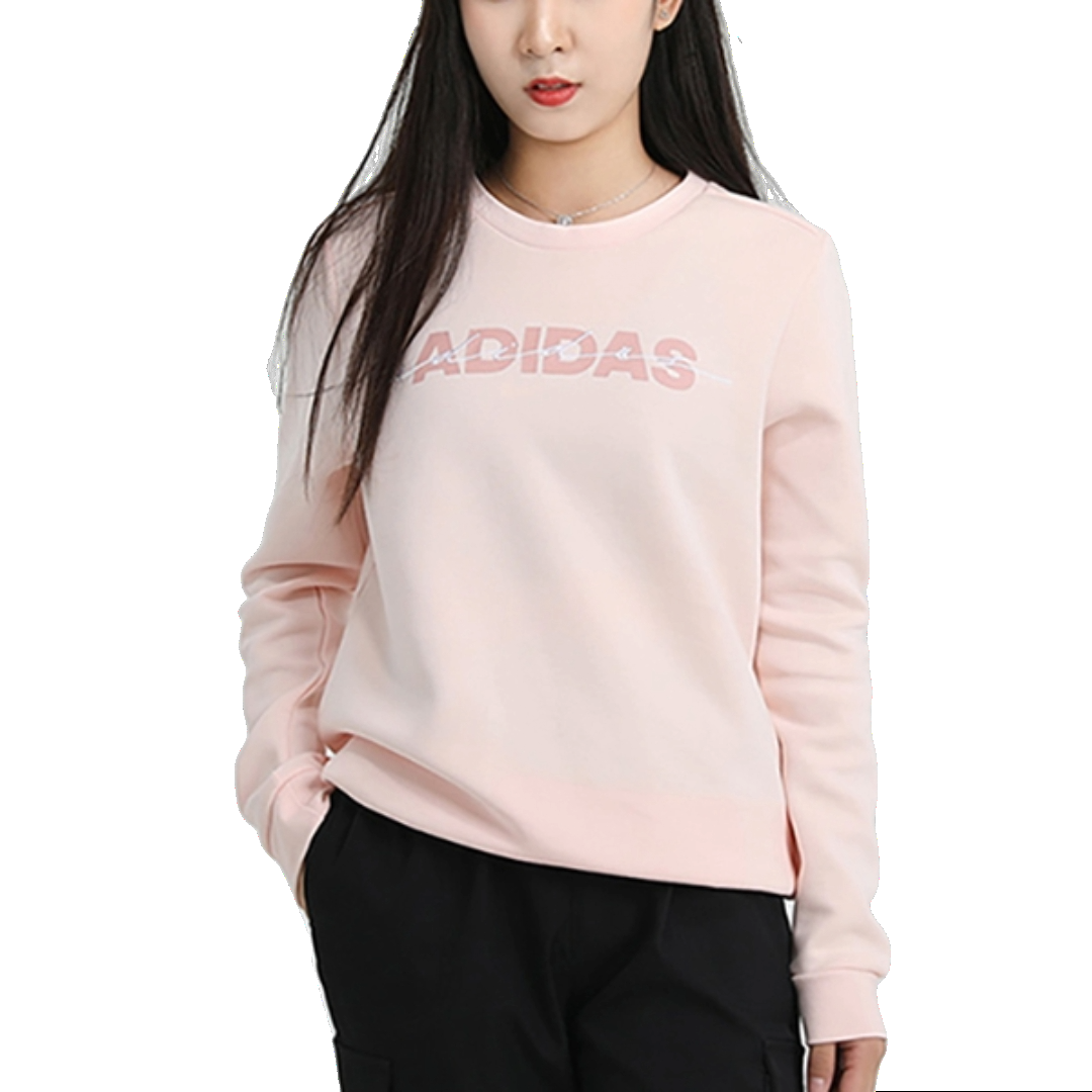 (WMNS) adidas Must Haves Sweater Asia Sizing 'Pink' GR3749