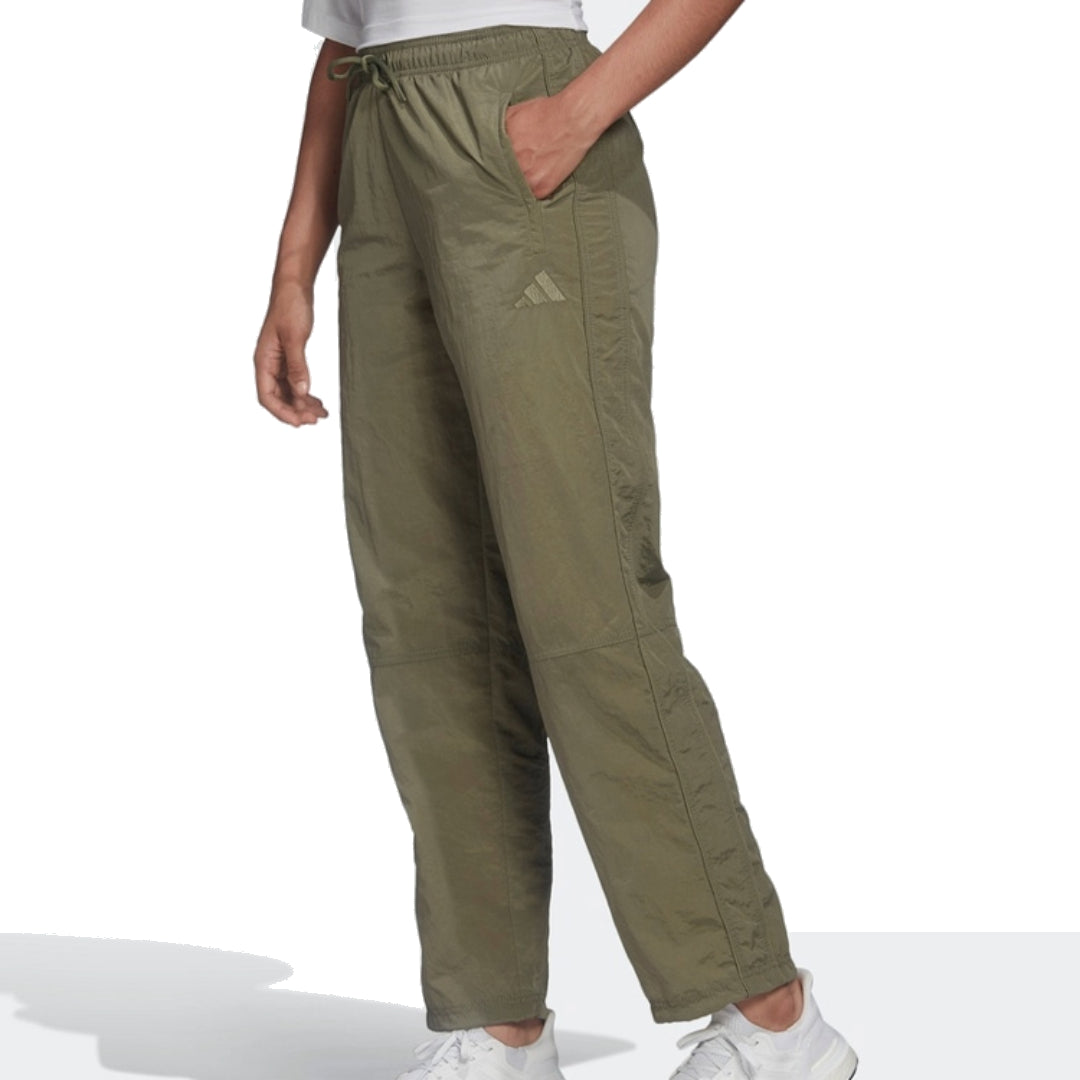 (WMNS) adidas Woven Pants Asia Sizing 'Green' FI6718