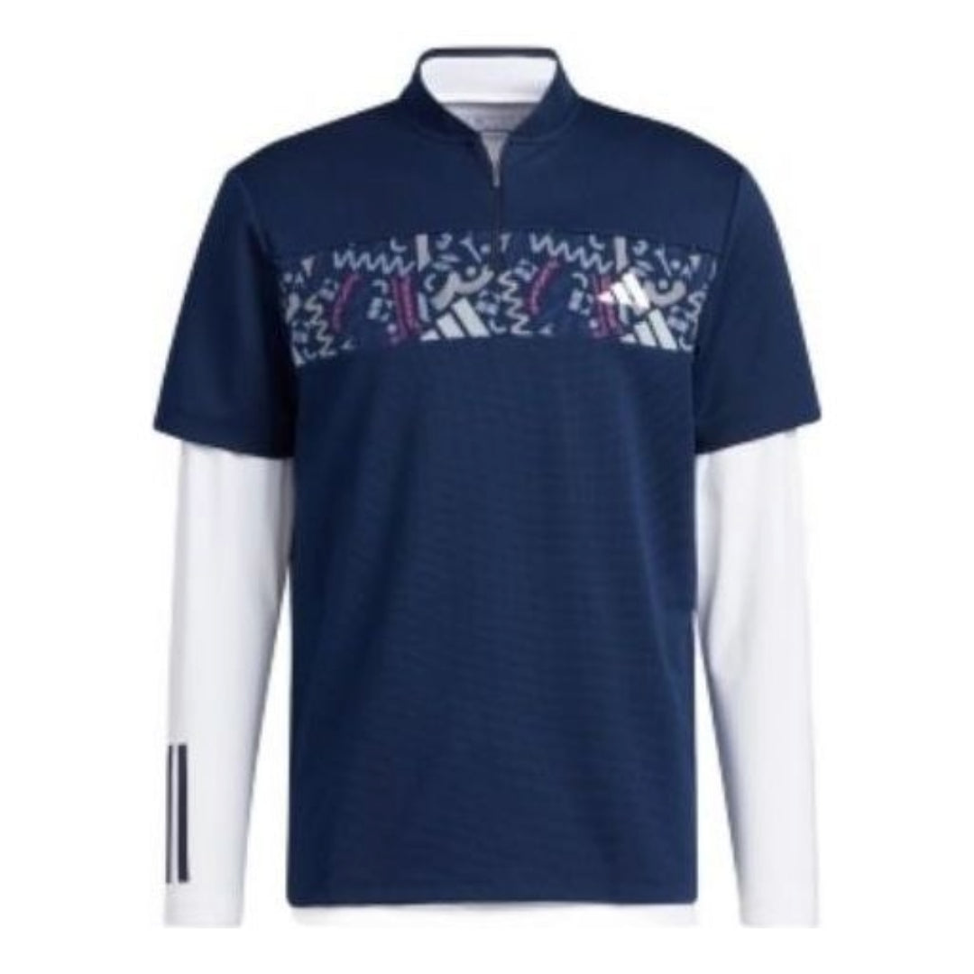adidas Authentic Polo Shirt 'Navy White' HT6842