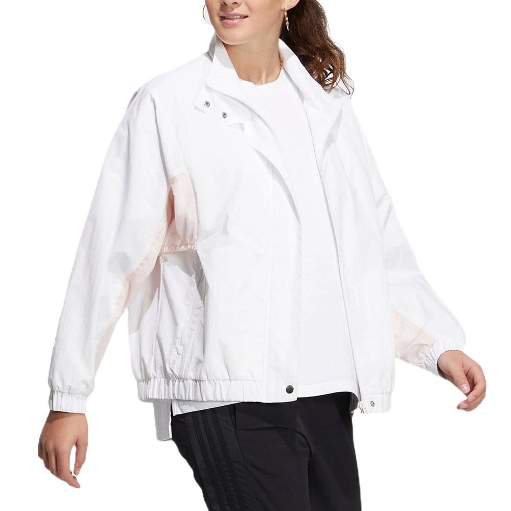 (WMNS) adidas Must Have Word Jacket Asia Sizing 'White' HY2880