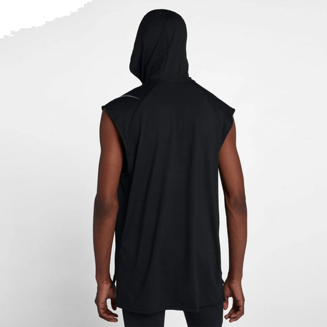 Nike Run Division Element Sleeveless Hoodie 'Black' 892854-010