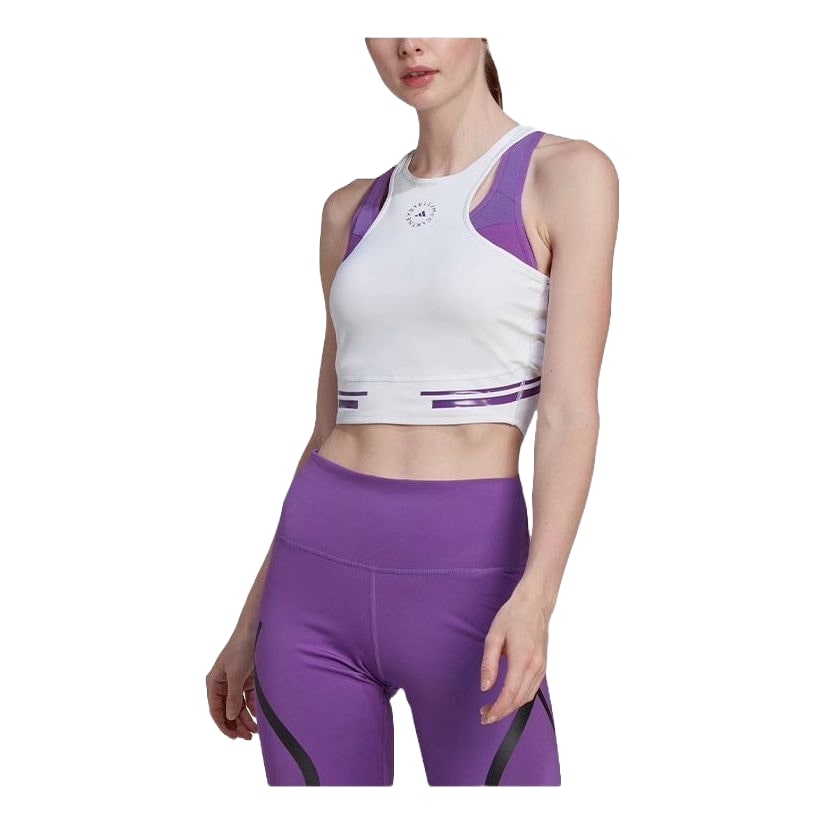 (WMNS) adidas by Stella McCartney TruePace Running Crop Top Asia Sizing 'White' HI6143