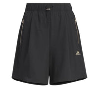 (WMNS) adidas Modern Tech Shorts Asia Sizing 'Black Yellow' JI9801