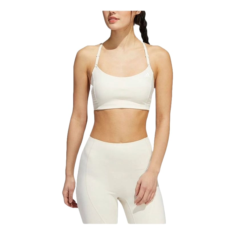 (WMNS) adidas Coreflow Medium Support Bra Asia Sizing 'White' HC7942