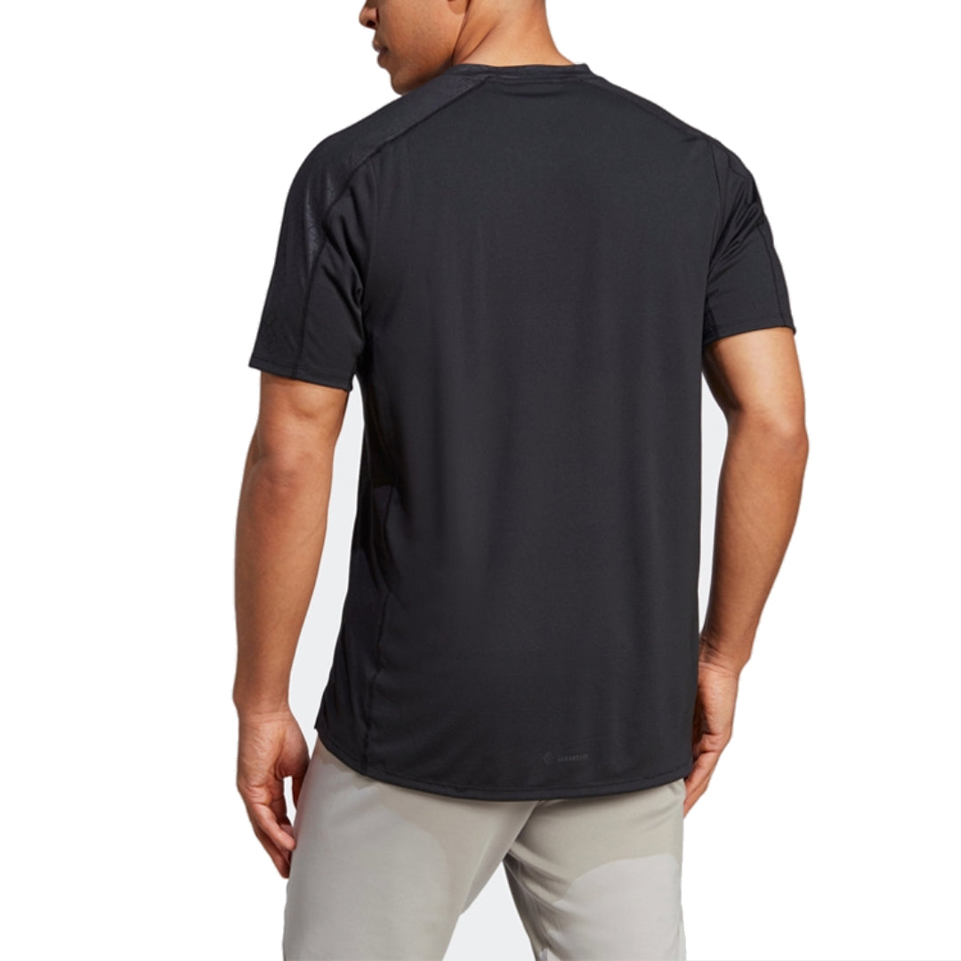 adidas Workout Pu Print T-Shirt 'Black White' HS7509