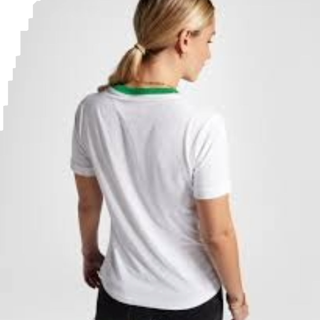 (WMNS) Converse Retro Chuck Arch T-Shirt Asia Sizing 'White Green' 10026365-A01