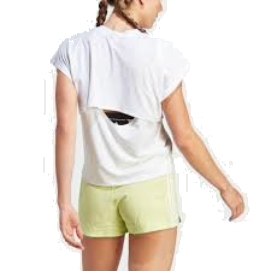 (WMNS) adidas Train Icons Training Regular Fit Logo T-Shirt Asia Sizing 'White Black' IM4743