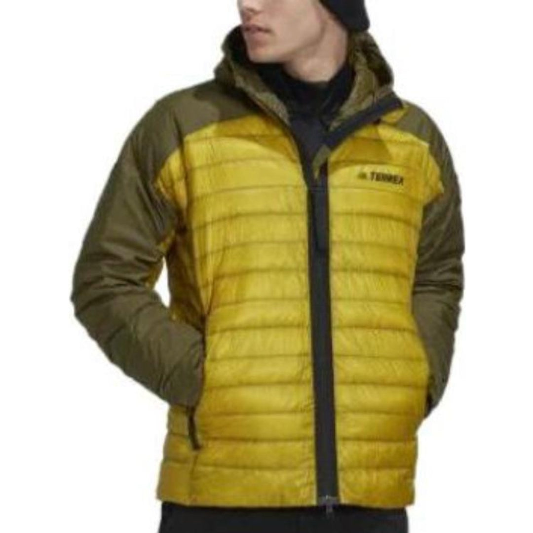 adidas Terrex MYSHELTER Down Hooded Jacket 'Green' HH9215