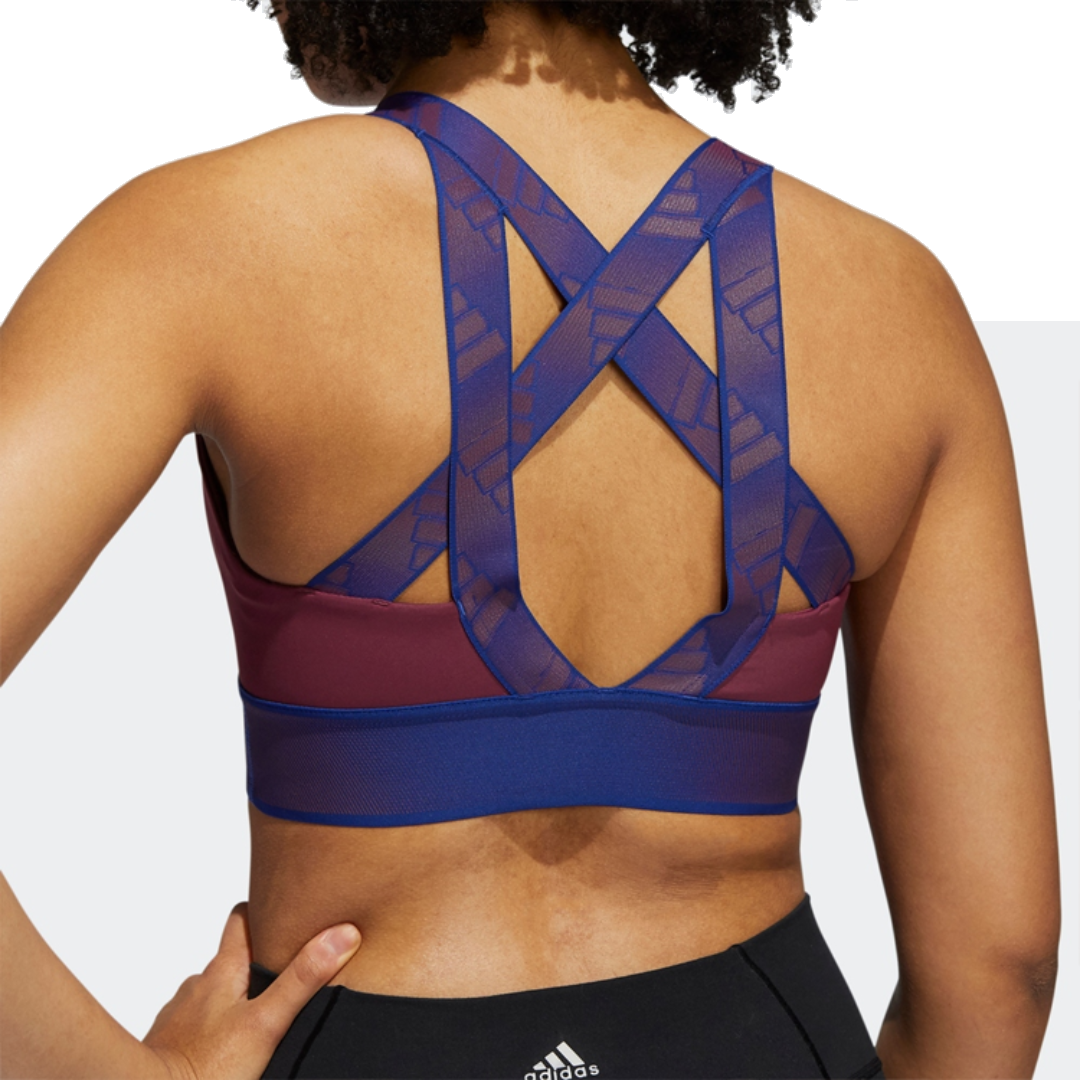 (WMNS) adidas Believe This Medium-Support Workout Bra Asia Sizing 'Copper Blue' GR8080