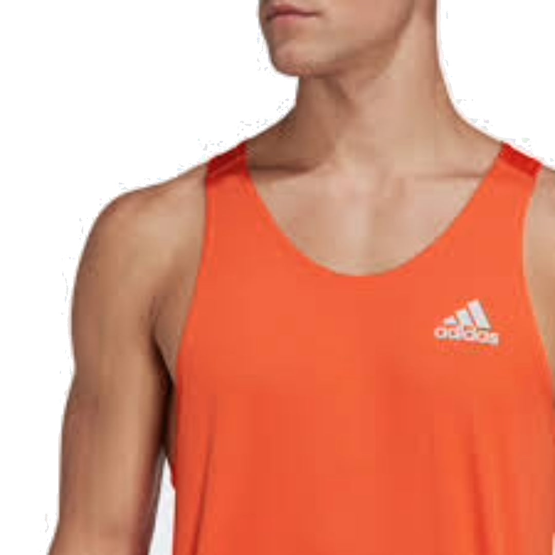 adidas Own the Run Singlet Asia Sizing 'Orange' HL3988