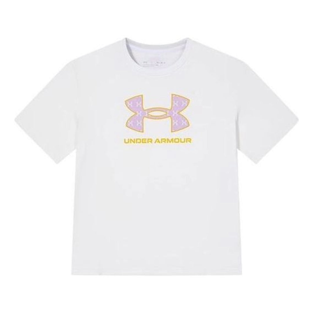 (PS) Under Armour Tech Oversized T-Shirt 'White Pink' 241201040-1
