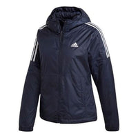 (WMNS) adidas Essentials Thermal Hooded Jacket Asia Sizing 'Navy White' GH4599