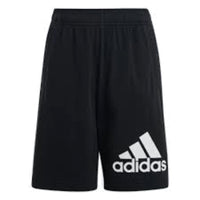 (GS) adidas Essentials Big Logo Cotton Shorts Asia Sizing 'Black White' HY4718