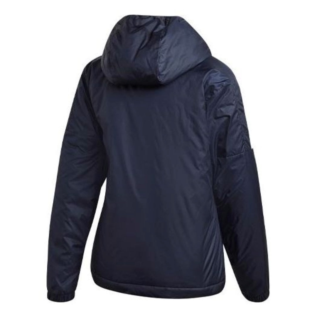 (WMNS) adidas Essentials Thermal Hooded Jacket Asia Sizing 'Navy White' GH4599