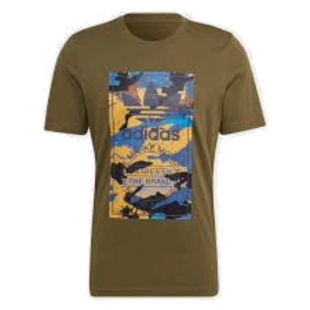 adidas Graphic Camo T-Shirt Asia Sizing 'Green' HK5158