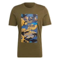 adidas Graphic Camo T-Shirt Asia Sizing 'Green' HK5158