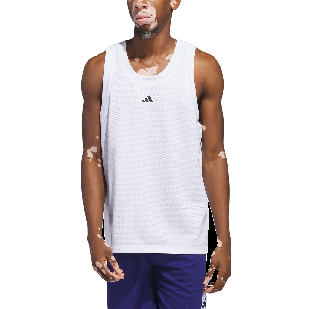 adidas Basketball Legends Tank Top Asia Sizing 'White' IX8132