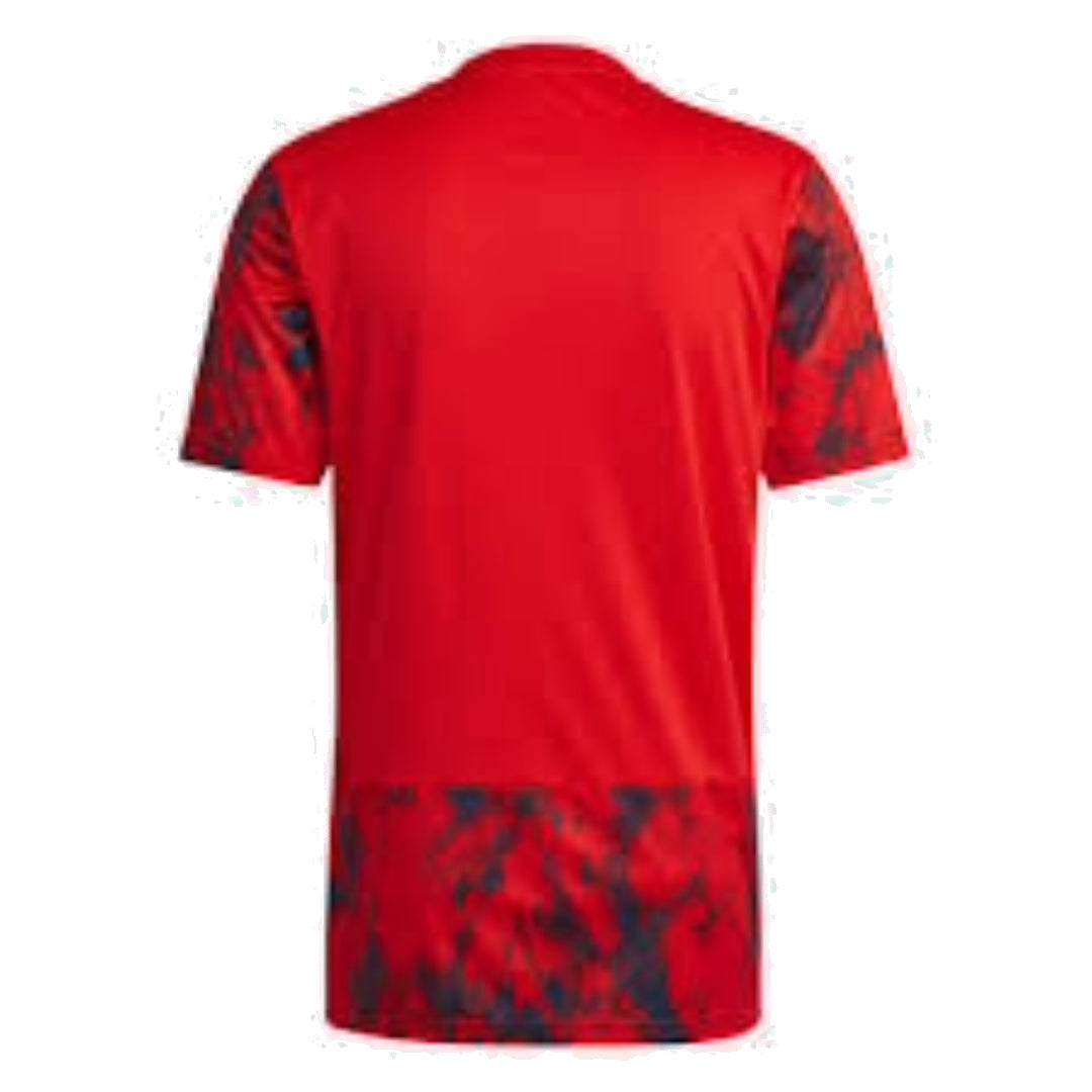 adidas Olympique Lyon Jersey 22/23 Away Soccer T-Shirt 'Red Black White' HC0967