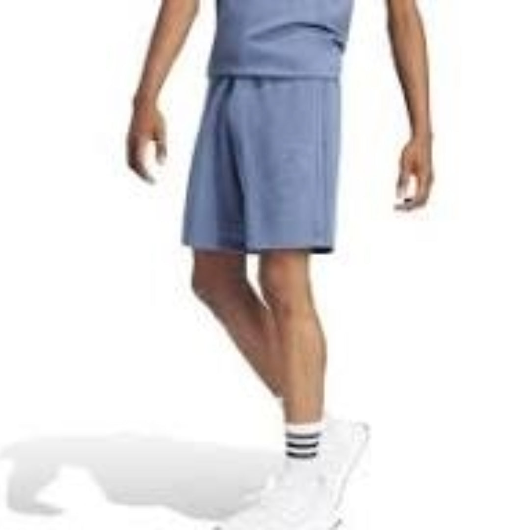 adidas ALL SZN French Terry 3-Stripes Garment-Wash Shorts Asia Sizing 'Blue' IR5259