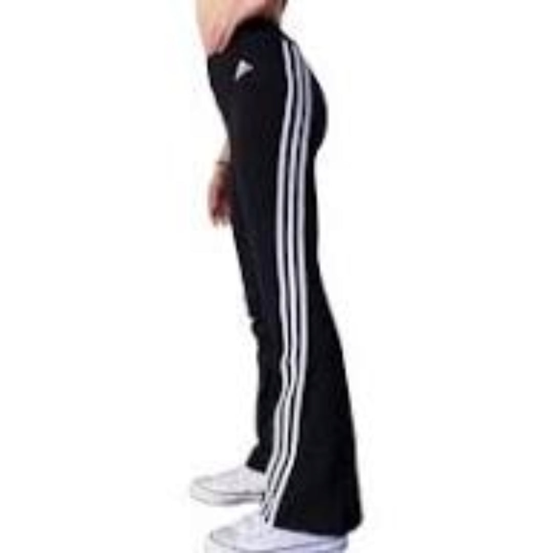 (GS) adidas Future Icons 3-Stripes Flared Cotton Tights Asia Sizing 'Black' H62555