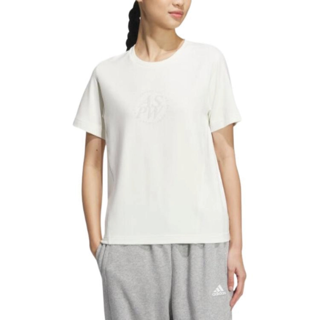 (WMNS) adidas Letter Printed T-Shirt Asia Sizing 'White' JJ3587