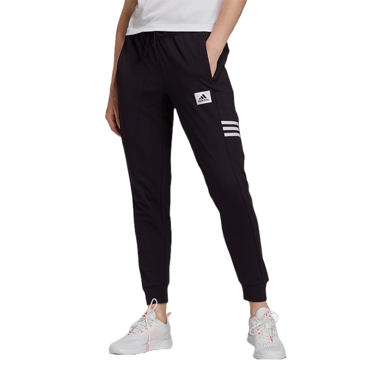 (WMNS) adidas Designed To Move Motion Pants Asia Sizing 'Black' GD4660