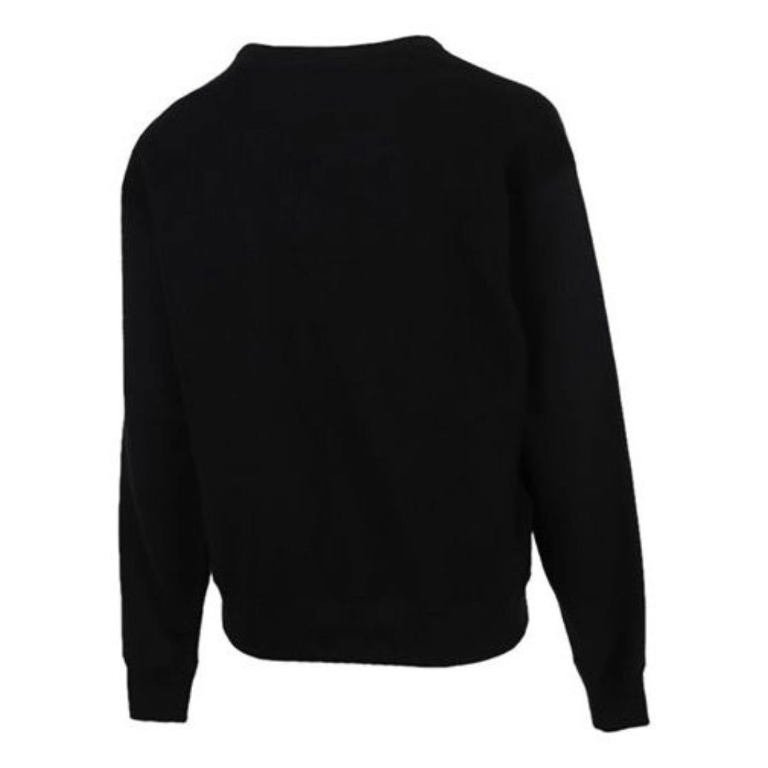 (WMNS) Converse All Star Sweater Asia Sizing 'Black' 10019801-A01