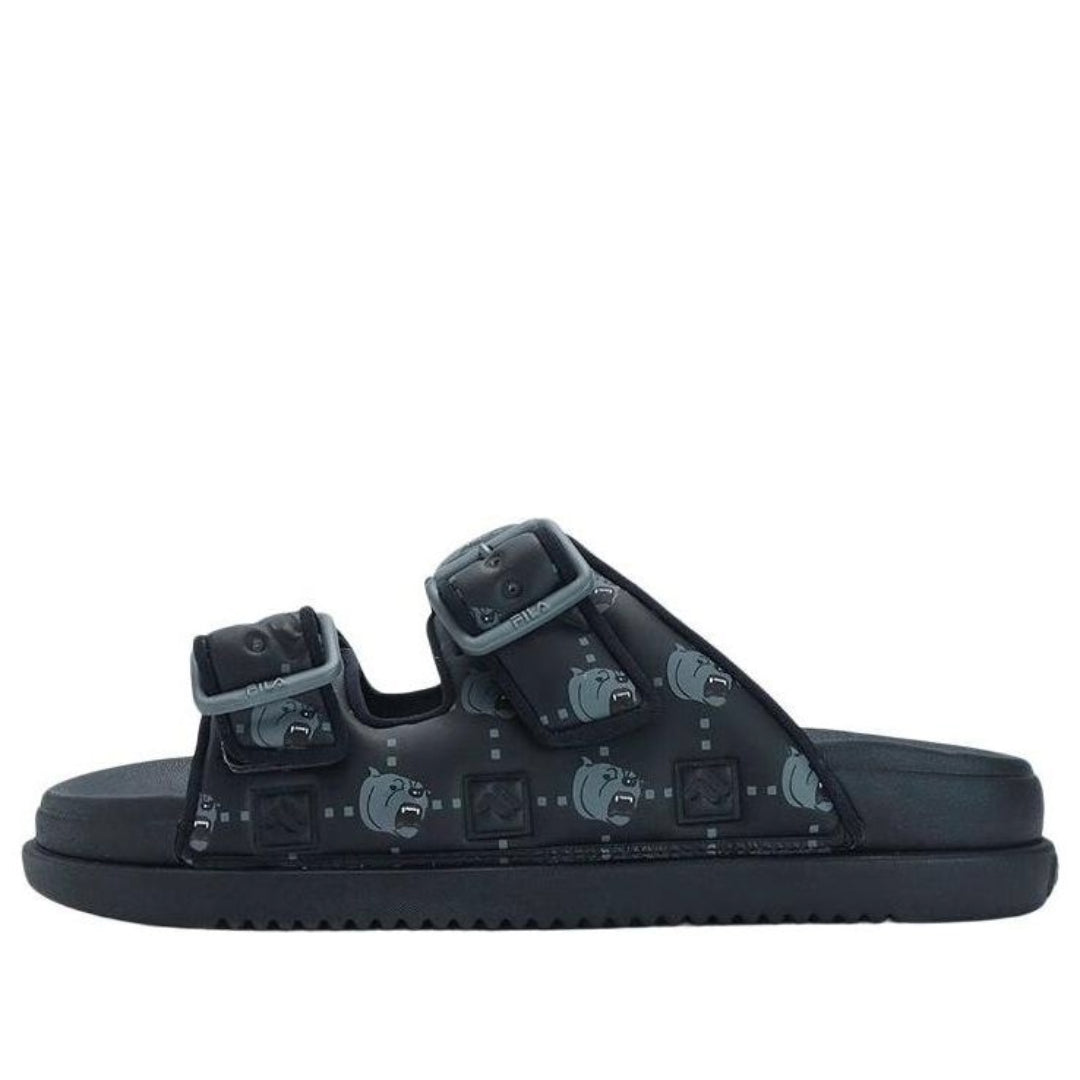 (WMNS) FILA Lucia Sandals 'Black Teal' F12W322506FBA
