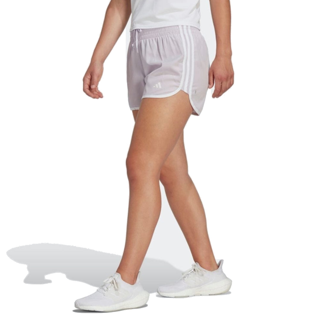 (WMNS) adidas Marathon 20 Running Shorts Asia Sizing 'Purple White' IC5185