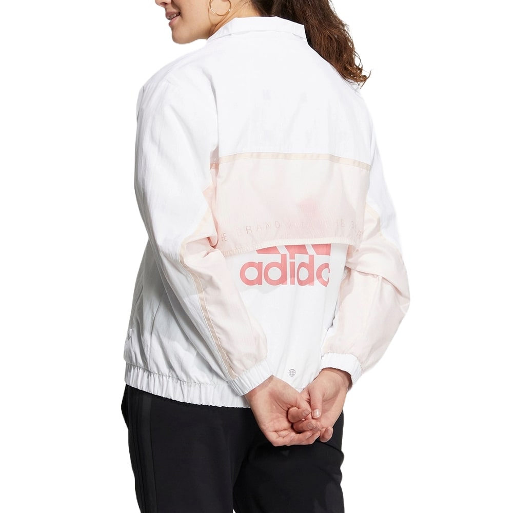 (WMNS) adidas Must Have Word Jacket Asia Sizing 'White' HY2880