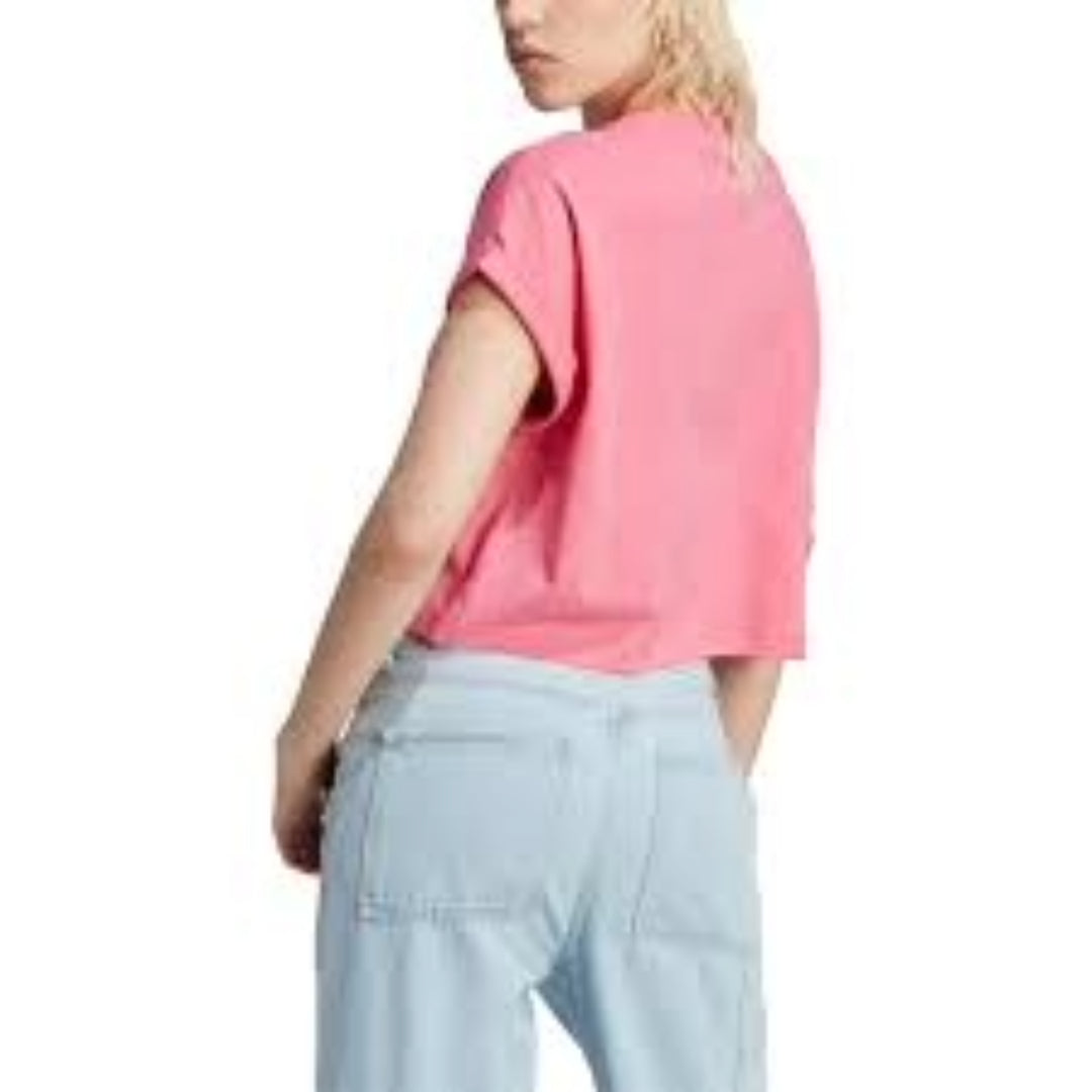(WMNS) adidas Adicolor Classics Short Trefoil T-Shirt Asia Sizing 'Pink White' II0709