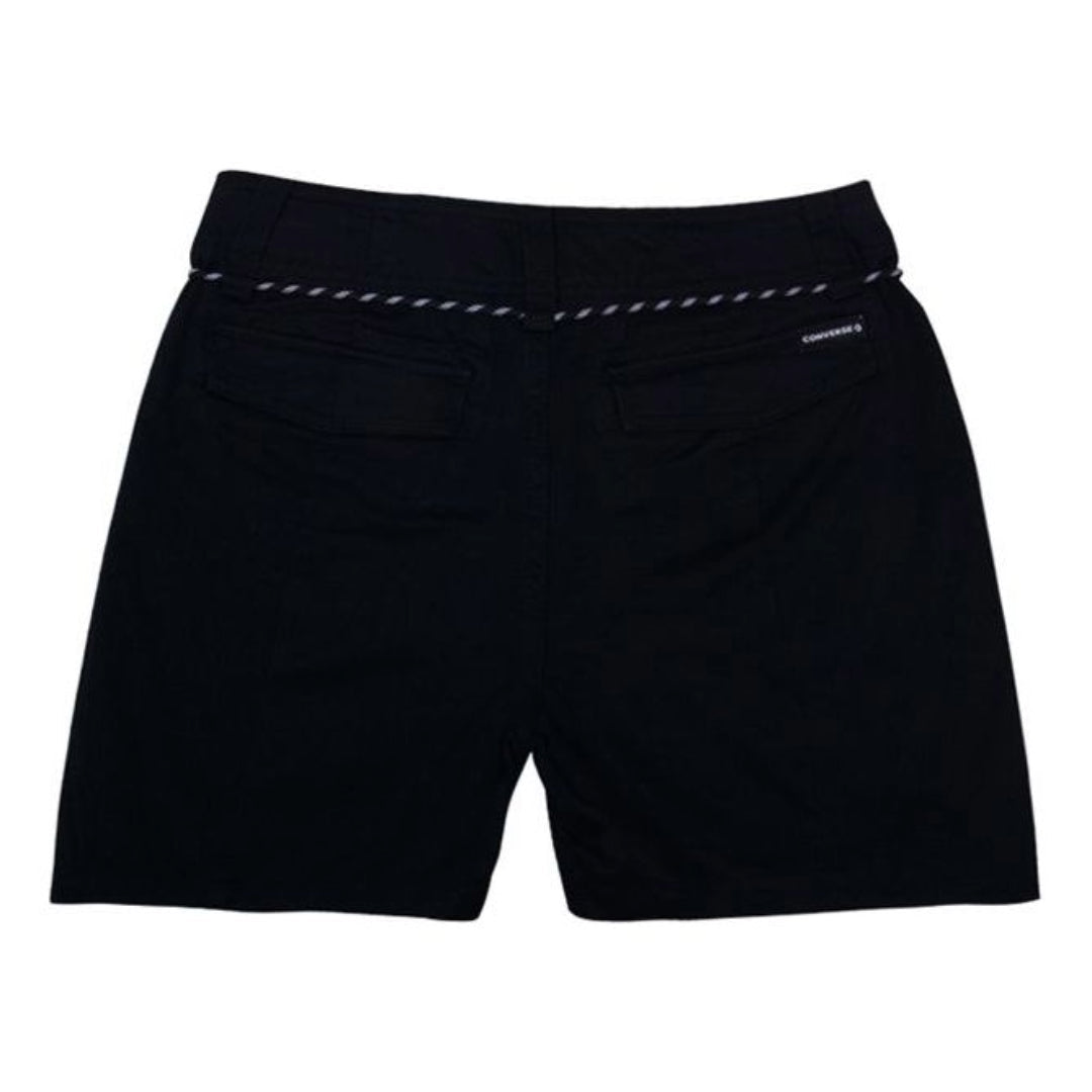 (WMNS) Converse Twill Utility Shorts Asia Sizing 'Black' 10018962-A03
