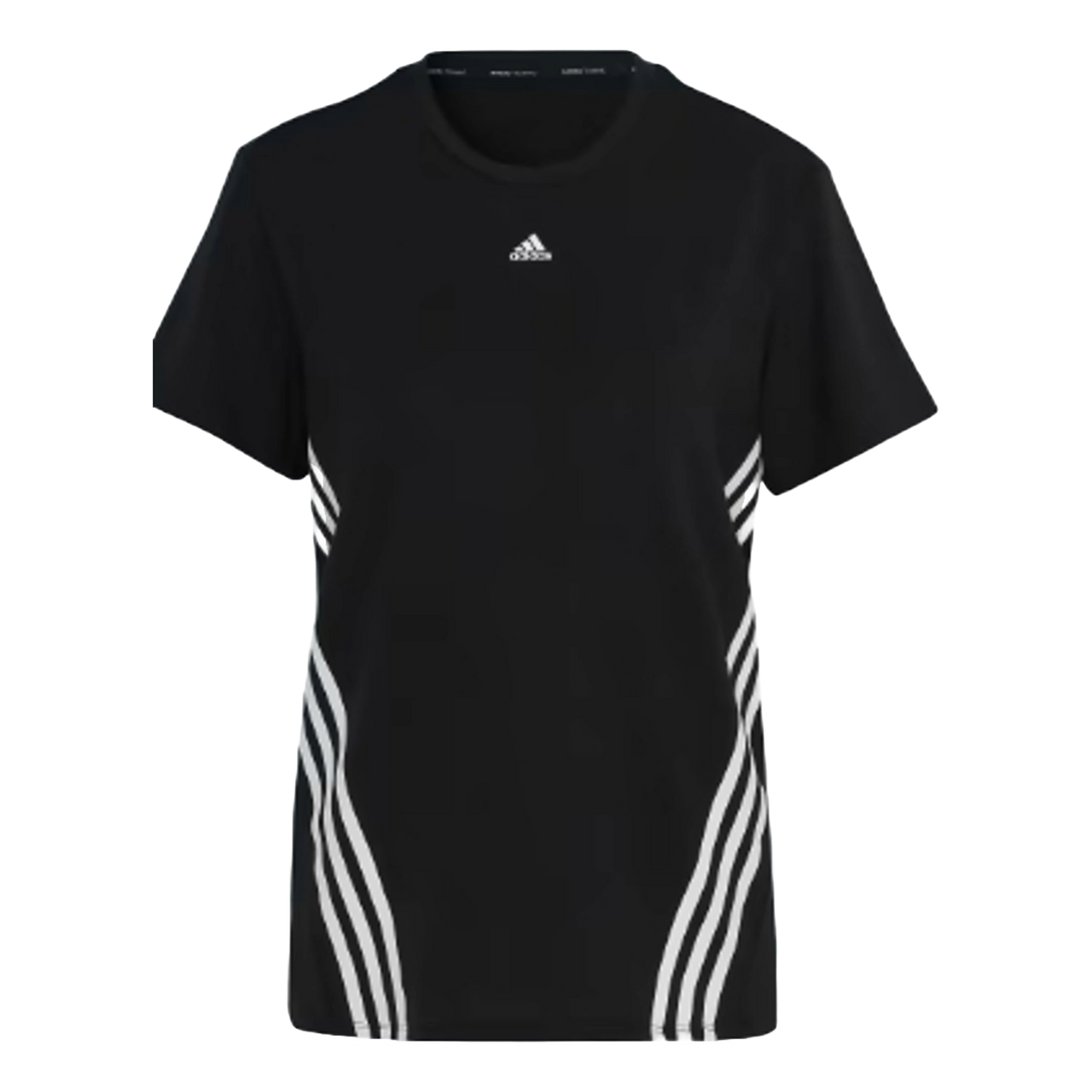 (WMNS) adidas Trainicons 3-Stripes T-Shirt Asia Sizing 'Black White' HK6975