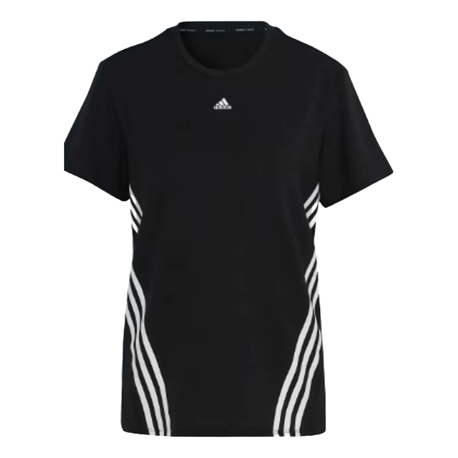(WMNS) adidas Trainicons 3-Stripes T-Shirt Asia Sizing 'Black White' HK6975