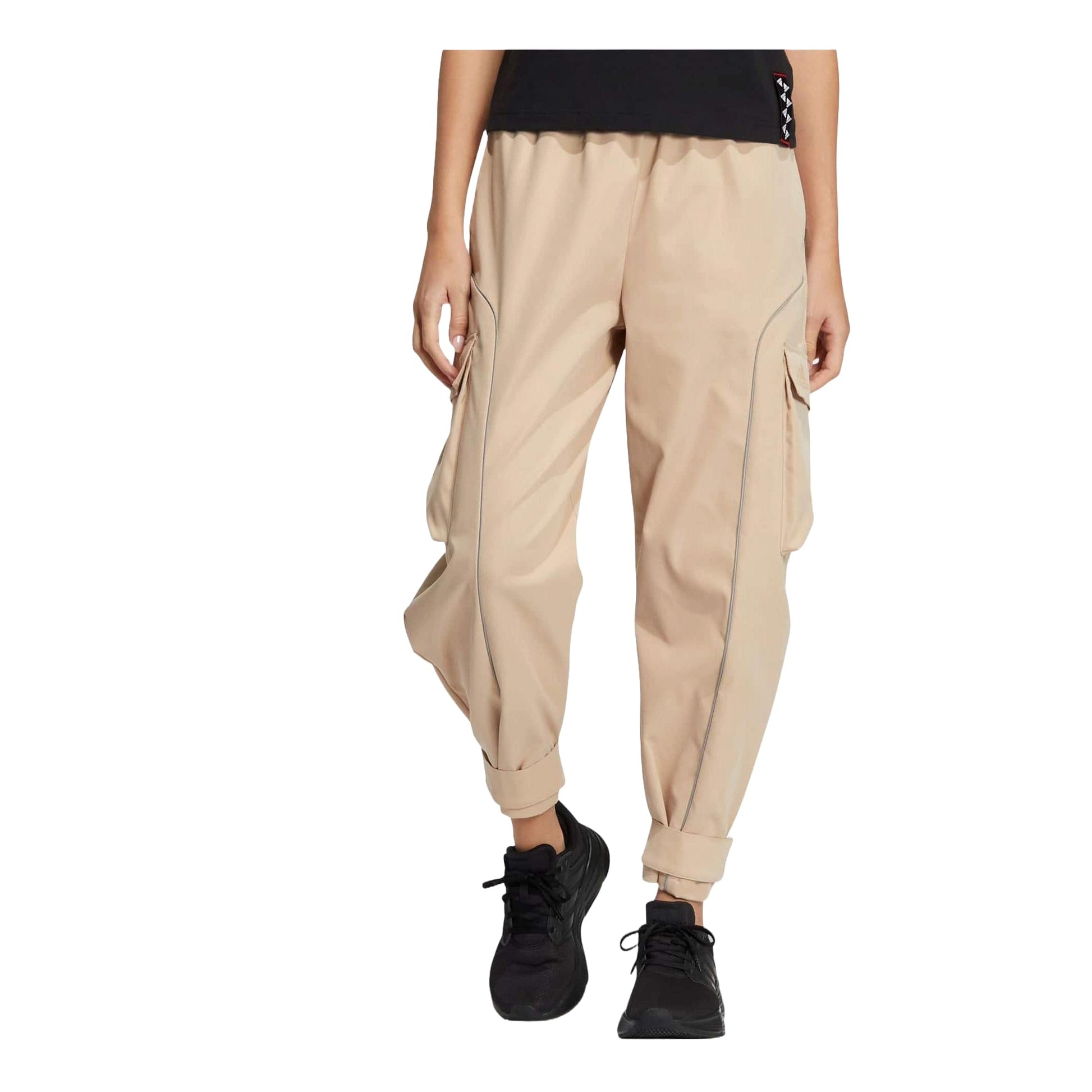 (WMNS) adidas Ust Woven Pants T1 Asia Sizing 'Tan' HM7095