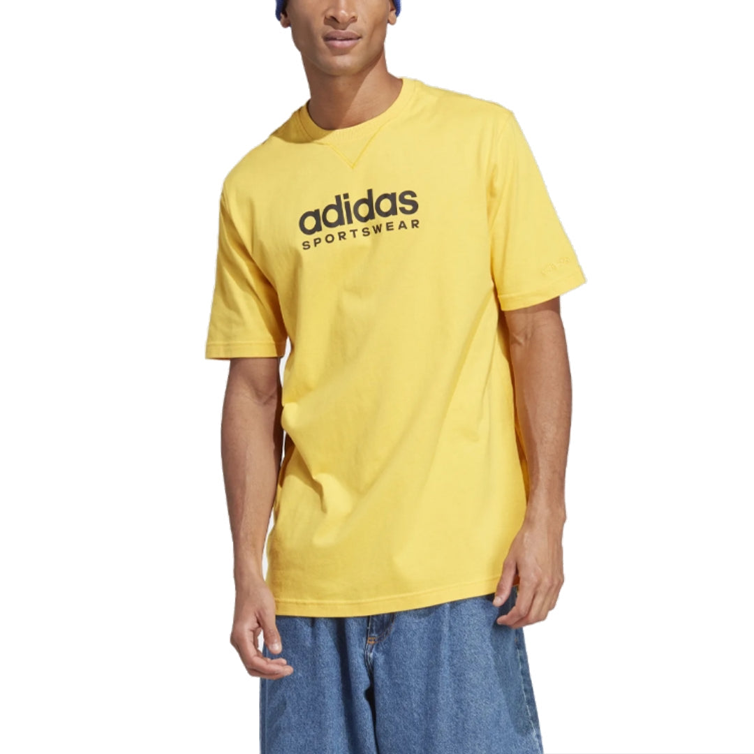 adidas All SZN Graphic T-Shirt Asia Sizing 'Yellow Black' IC9818
