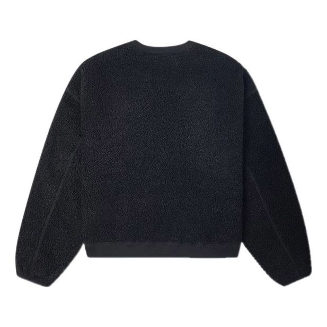 (WMNS) Converse Loose Short Sweater Asia Sizing 'Black' 10020289-A02