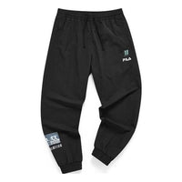 FILA FUSION Logo Printed Woven Pants 'Black' T11M132806F-BK