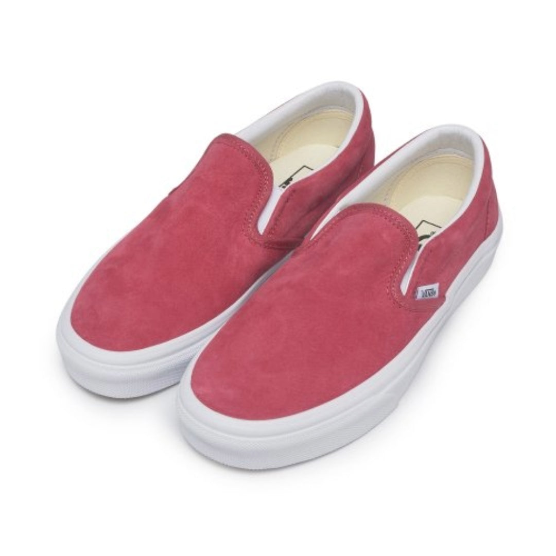(WMNS) Vans Classic Slip-On 'Red White' VN0009Q7ZLD1
