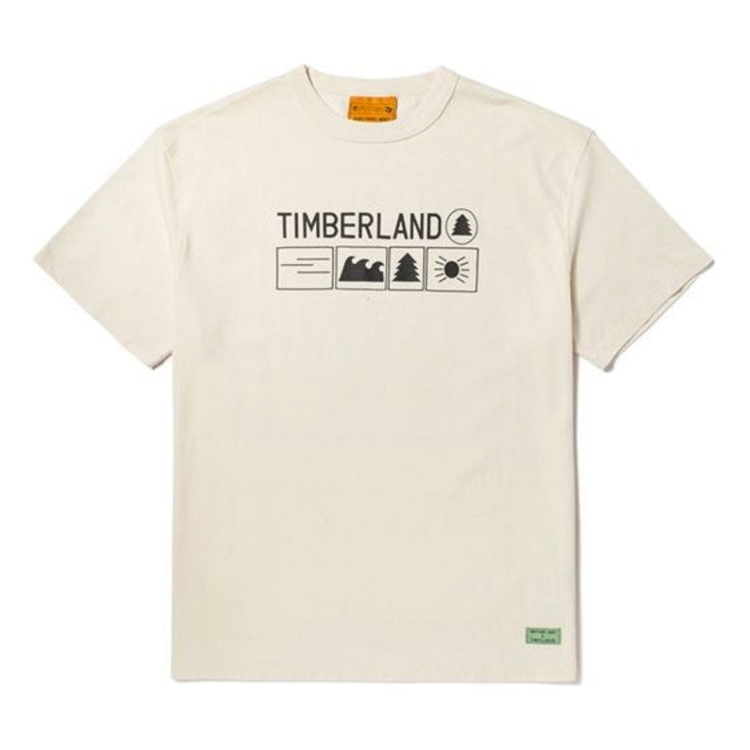 Timberland x Nina Chanel Abney T-Shirt 'White Black' A5NC6-CR3